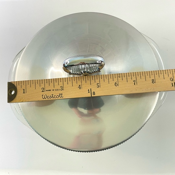 Vintage Pyrex/Beunilum Serving Dish Set - Clear Glass Bowl With Aluminum Cover - Picture 12 of 12